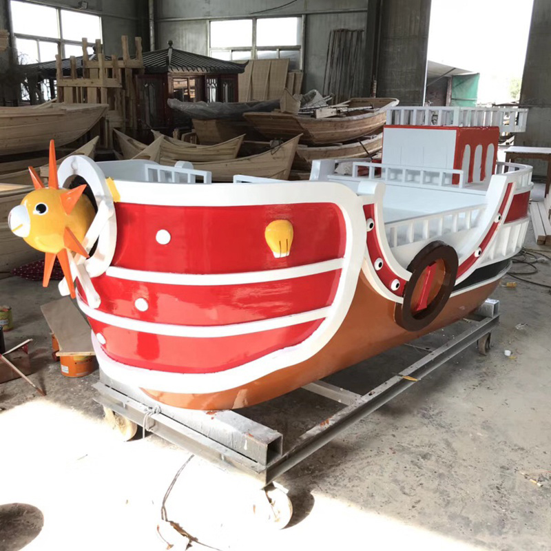 Interior Decoration Sea Thief King Sheep Head Pirate Landscape Wooden Boat Catering Props Ship Seafood Bar WOODEN BOAT TYPE BOOTH