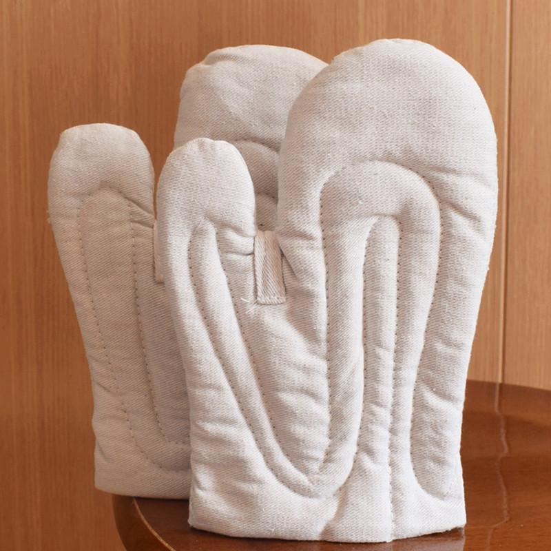 2 commercial oven microwave oven microwave oven-resistant 400-degree anti-burn and abrasion-proof thermal insulation thickened labour protection industrial gloves