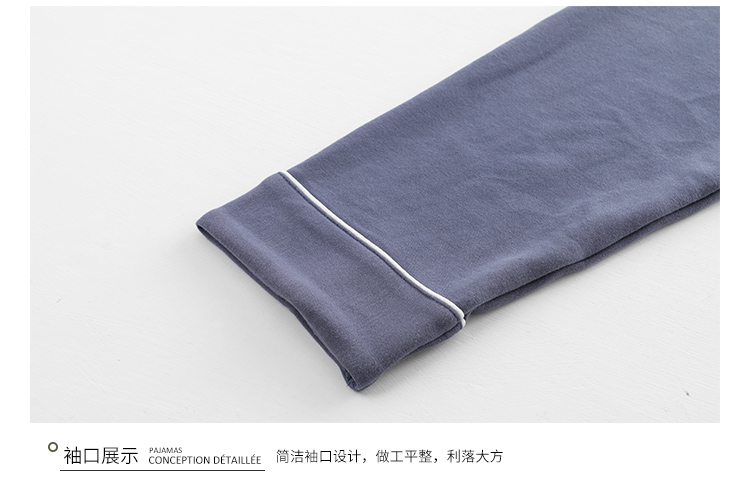 Đồ ngủ dài tay nam cực cotton nam mùa xuân và mùa thu cộng với phân bón XL phần mỏng thanh niên cotton mùa hè phù hợp với dịch vụ nhà đồ bộ thể thao nam