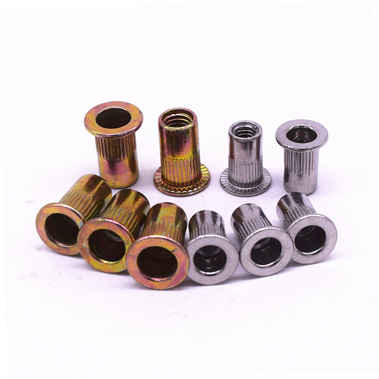 Riveter nut flat head studs riveting nut pull cap flat head rollaway riveting screw cap M3-M12