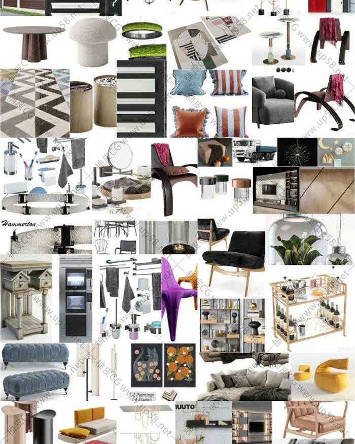 3DSMAX  VRay  Corona高质量时尚家具植物装饰电器3D模型合集2025年11月第一波