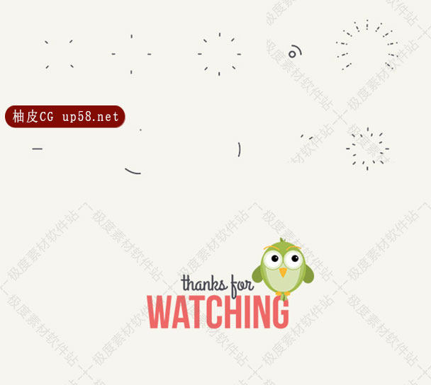 AE模板 2D卡通动漫拟人化小鸟角色演绎MG动画元素素材库工具包