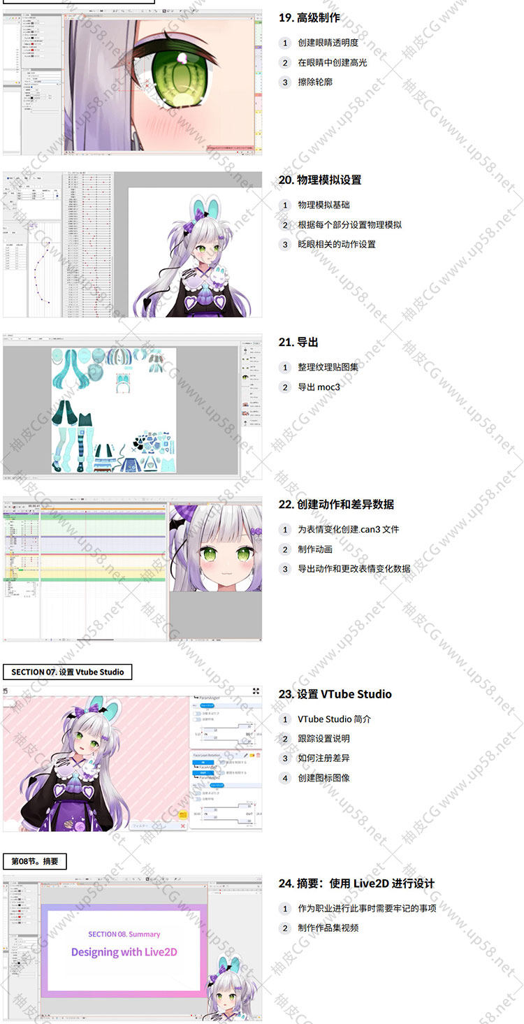 创建live 2D角色从基础到实践全面教学视频教程VTuber(中文字幕)