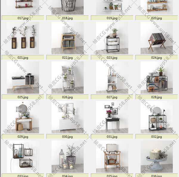 C4D / 3DSMAX / VRay室内设计壁挂装饰件高品质3D模型