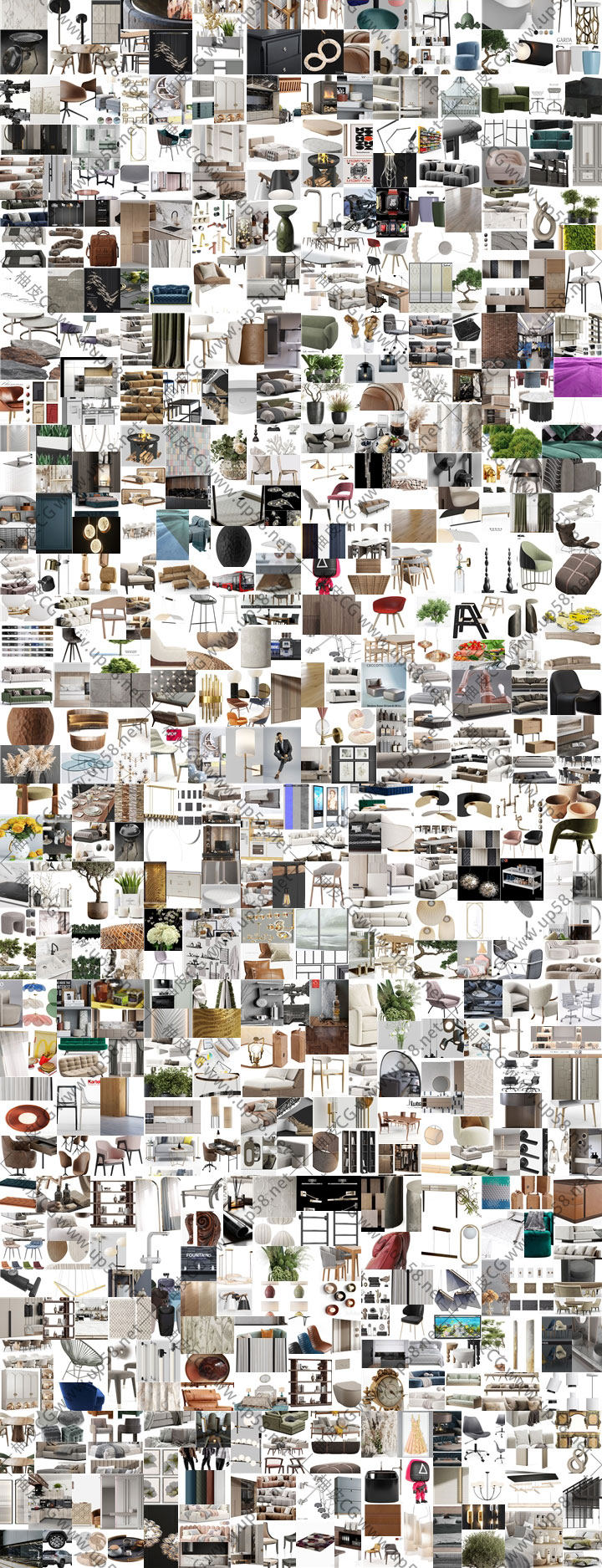 3DSMAX家具装饰可视化设计多格式专业高精度3D模型合集