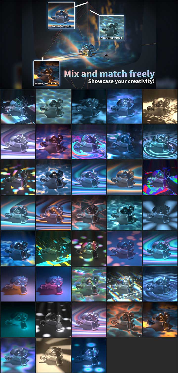 [中文汉化版]Blender打造丰富动态灯光光效工具Better Lighting V2