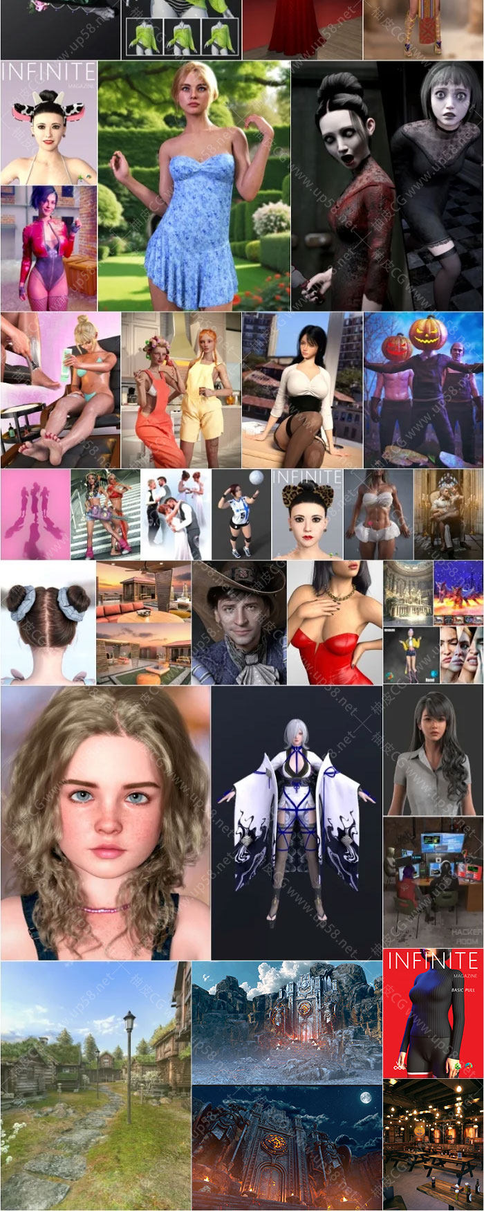 Daz studio 3D角色模型素材合集2026年度1月第一波