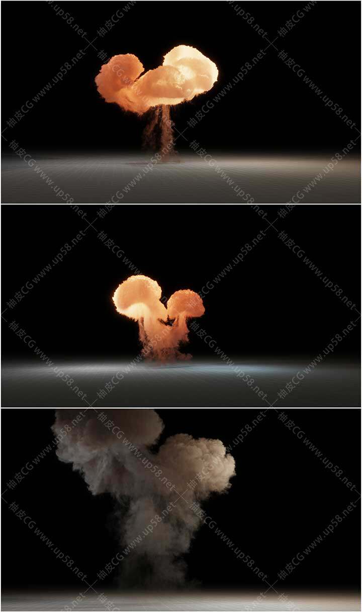 Unreal Engine影视级VFX游戏开发高质量长时爆炸VDB特效包