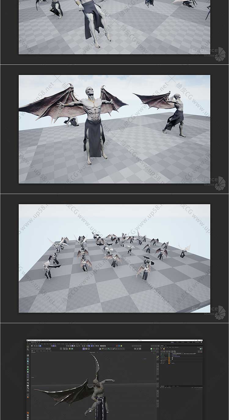Unreal Engine德古拉伯爵吸血鬼3D角色模型资源