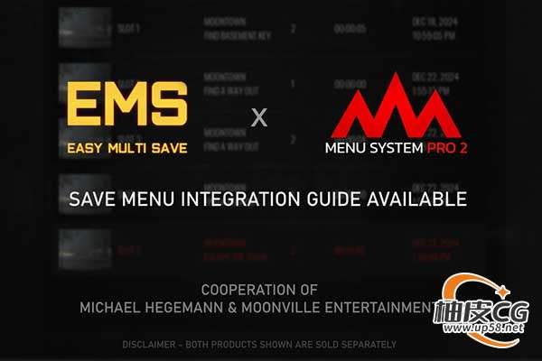 Unreal Engine 设计高级菜单系统插件Menu System Pro MVE 5.0