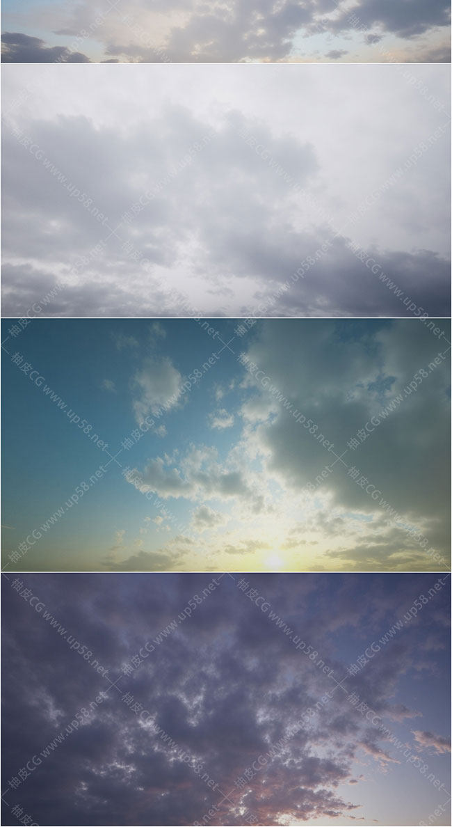 14个Unreal Engine动画天空设计资源包+智能材质+8K真实景观
