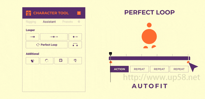 卡通人物角色手脚生成绑定MG动画Character Tool V1.0.6 AE脚本
