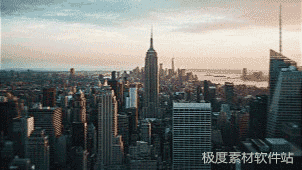 AE模板 像机移动画面切割信号干扰笔刷水墨炫光视频转场特效+音效