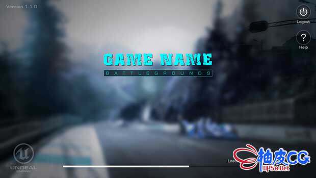 Unreal Engine现代射击游戏UI皮肤包UE素材包