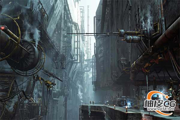 Blender电影级高精度写实工业科幻风场景设计3D模型资产包