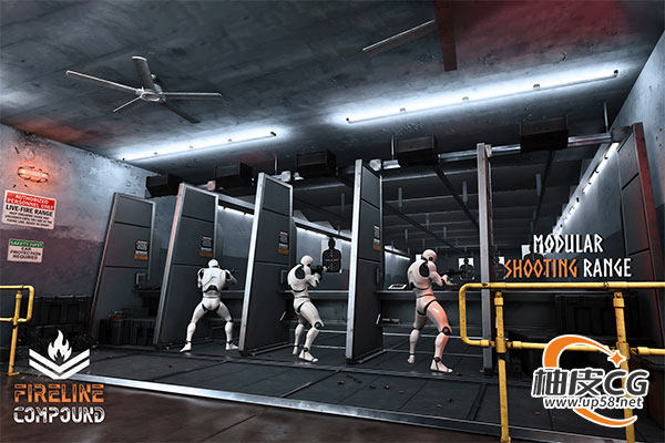 Unreal Engine游戏开发模块化动态靶机射击训练场Modular Shooting Range