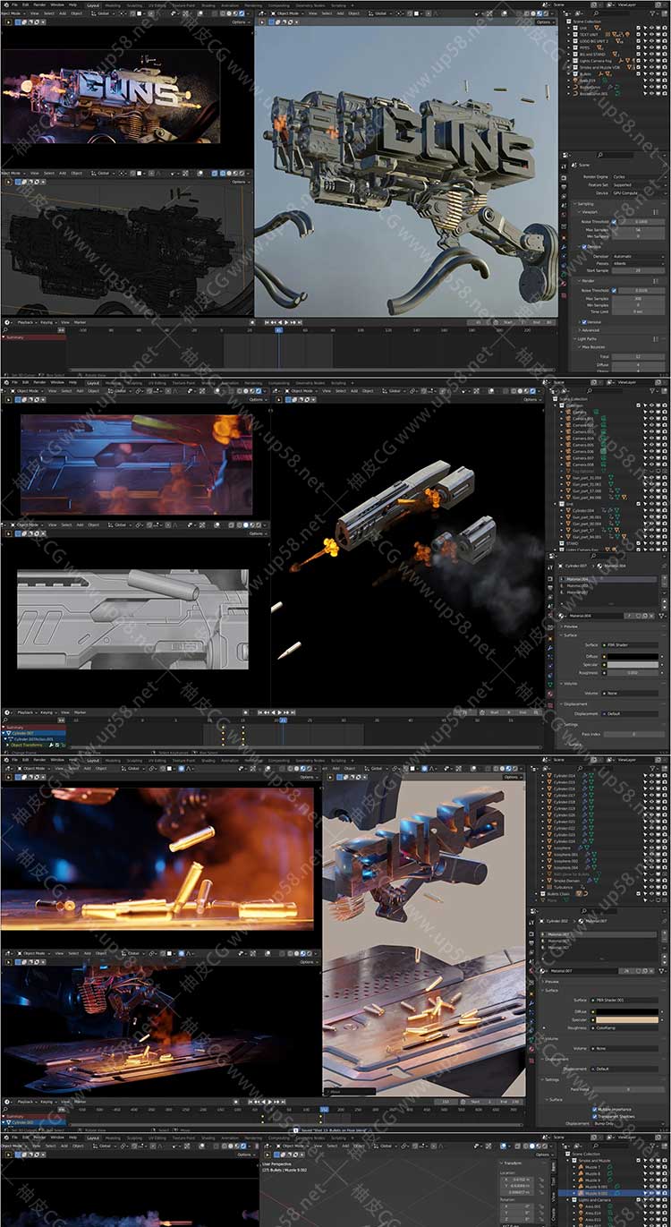 Blender设计&制作界面片头标题序列视频教程(中文字幕)