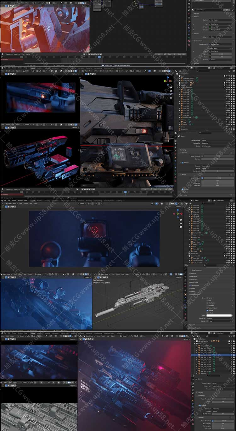 Blender设计&制作界面片头标题序列视频教程(中文字幕)