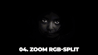 Pr模板 聚焦冲击旋转平移信号损坏无缝视频转场Pr预设后期特效