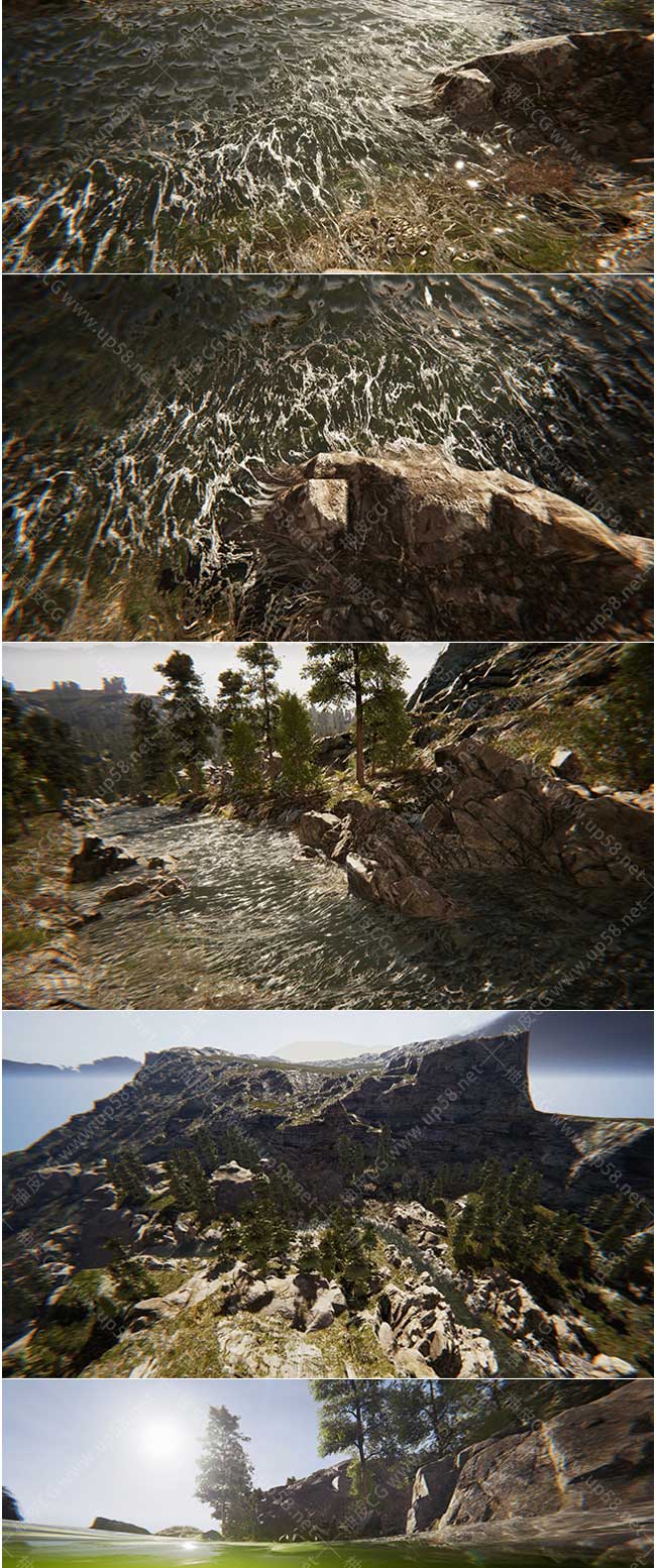 Unreal Engine河流瀑布水下声音系统河流学功能插件Riverology v2.2.3 Plugin UE 5.4