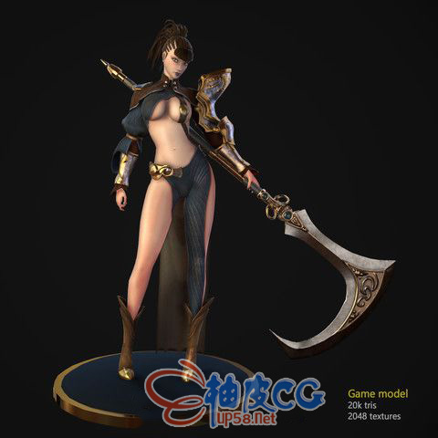 12组性感美女模型Unity动画Asset Store Scythe girl