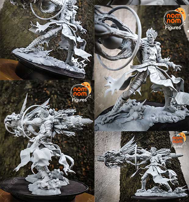 漫画游戏人形台风角色3D打印模型