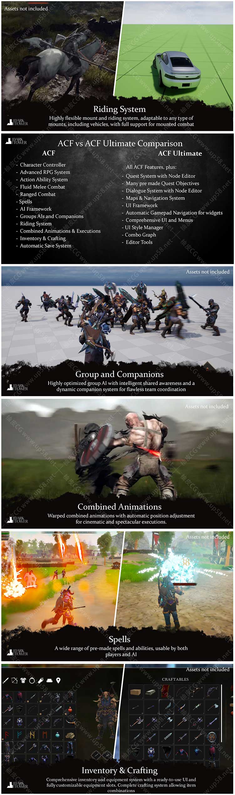 Unreal Engine基于C++的高性能动作RPG核心战斗框架Ascent Combat Framework Ultimate
