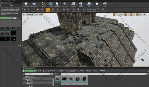 Blender / UE虚幻引擎失落之城古代遗址3D模型合集