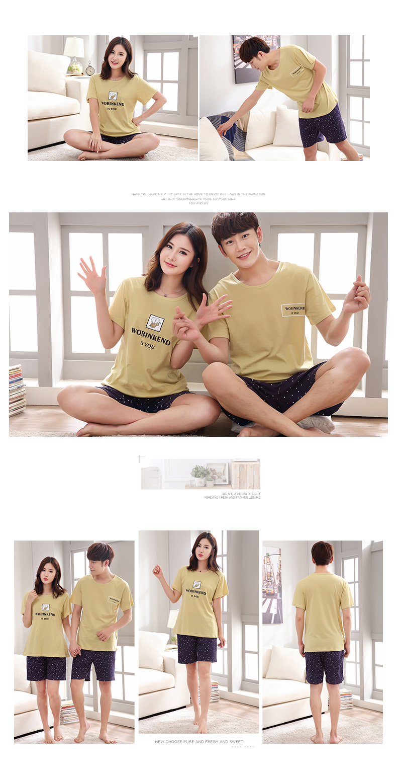 Pyjama mixte en Coton à manche courte - Ref 3005874 Image 34