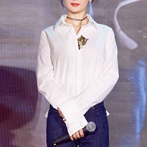 European station white shirt women loose thin Joker long sleeve Spring and Autumn new fashion elegant temperament retro port flavor