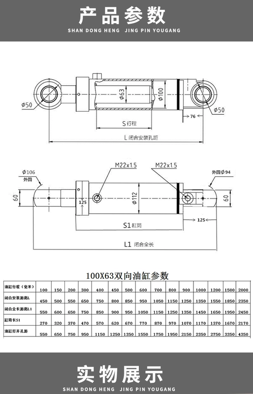 cấu tạo xi lanh thủy lực 2 chiều Xi lanh thủy lực Xi lanh thủy lực hai chiều xi lanh điện nhỏ dầu nâng tay trạm thủy lực hạng nặng phi tiêu chuẩn 12 tấn cảm biến hành trình xi lanh thủy lực cấu tạo xi lanh thủy lực