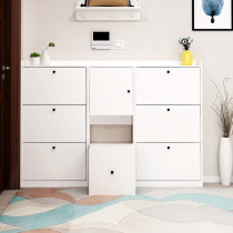 Changing shoes bench shoe cabinet integrated ultra-thin 17cm large capacity minimalist modern tipping door hall Shoe Rack Provincial Space