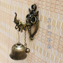 Animal metal door doorbell Wind chimes Retro nostalgic shop Home metal wall decoration doorbell hanging iron bells