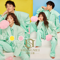 Photo studios new net celebrity macaron couple theme clothing youth sweet small fresh popular photo shooting suit