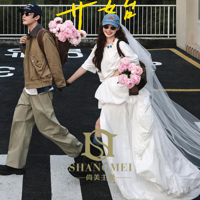 Photo Studio's New Romantic Film-Style Korean Documentary Vitality Aesthetic Street Photography Couple-Themed Photography Clothing