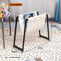 Metal black simple magazine rack small book reading rack newspaper file storage rack light luxury home accessories