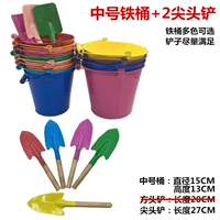 2 заостренные лопаты + 1 железное ведро