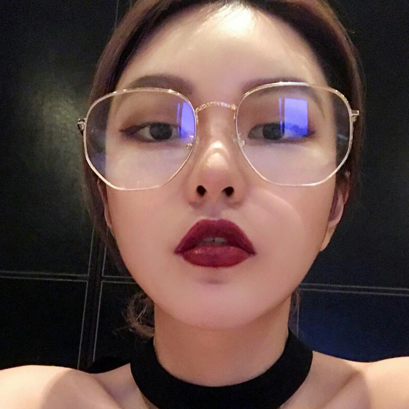 2022 new anti-blue light anti-radiation glasses men and women flat light big frame tennis red vegan glasses frame computer goggles