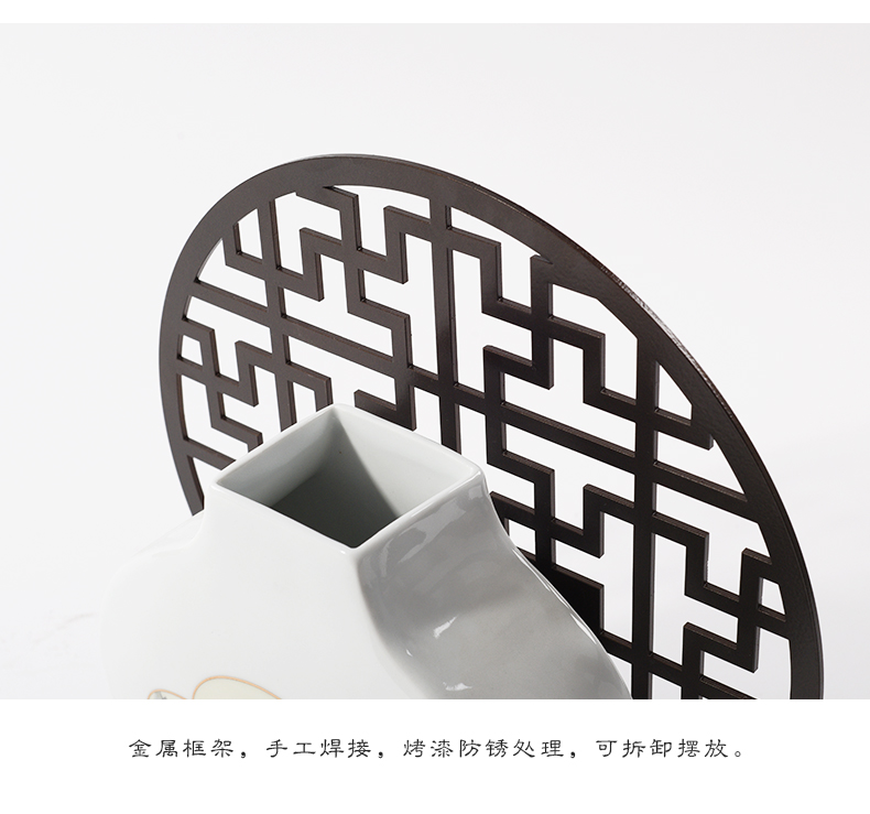 The New Chinese zen zen ceramic decoration creative flower vases, flower implement the sitting room porch modern furnishing articles ornament