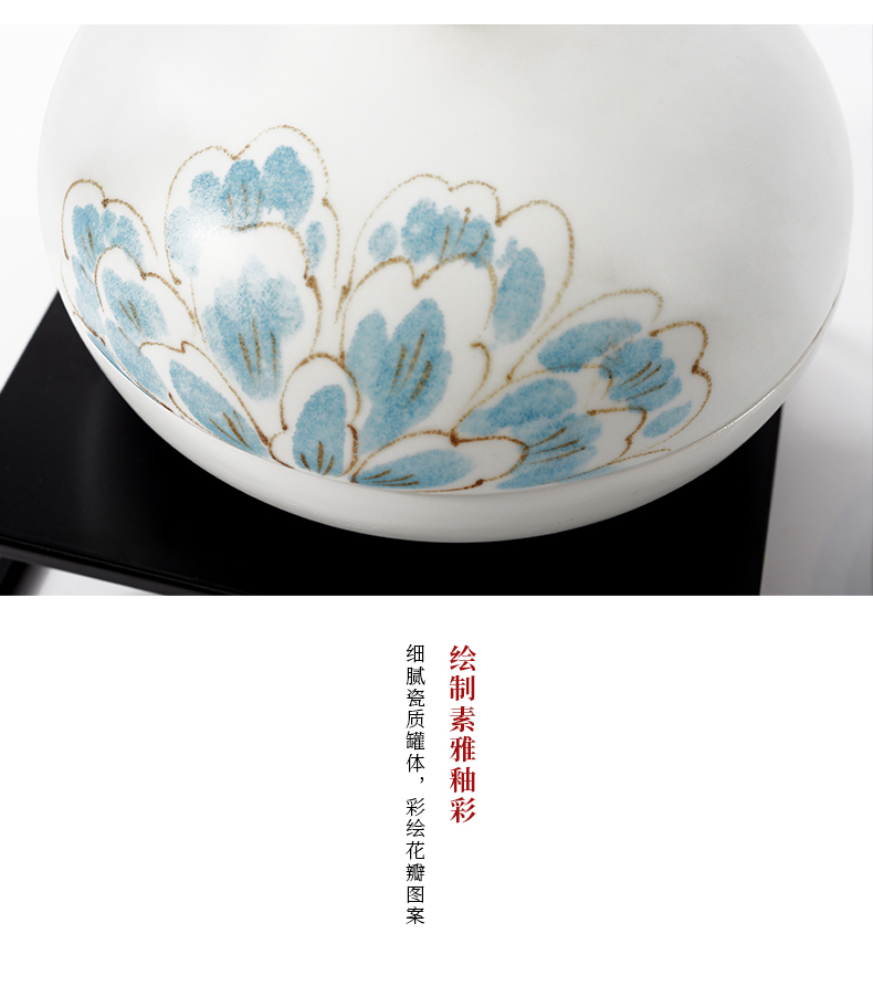 Modern ceramic vases, flower arrangement of new Chinese style furnishing articles sitting room TV ark, soft adornment porcelain jar example room decoration