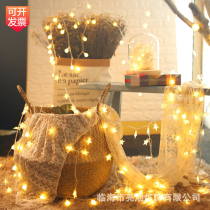 LED color light Star light string Christmas Day decoration star night light Battery USB plug curtain bedroom light string