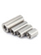 304 stainless steel elongated round nut cylindrical nut screw connecting nut column thickened ground column M3M4M16