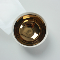 Electroplated decorative bowl Platinum bowl Silver bowl Two-color bowl Home table