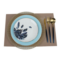 Customized suit Ceramics Creative Luxury Sample Room Peacock Feather Dish Dish Customized Plate