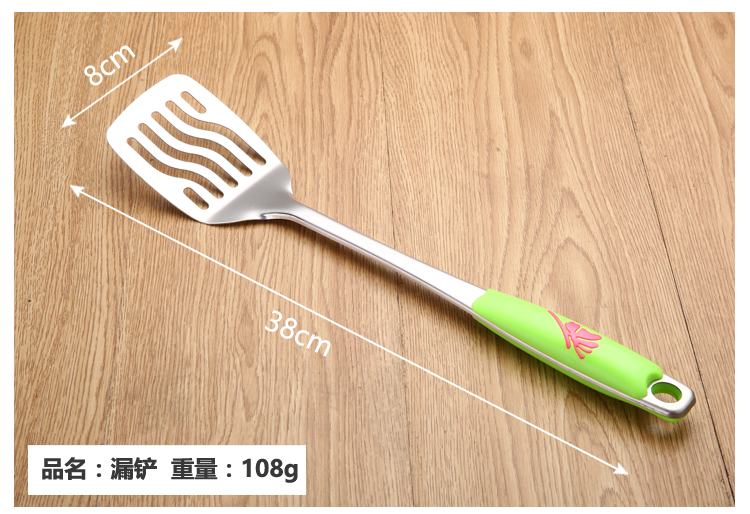 Bộ bếp inox dày ba bộ đầy đủ bộ đồ dùng nhà bếp dùng thìa nấu súp thìa nấu ăn chảo inox 304