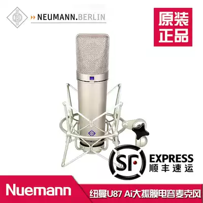 Nuemann noyin man U87Ai large diaphragm condenser microphone record company recording studio dedicated nationwide