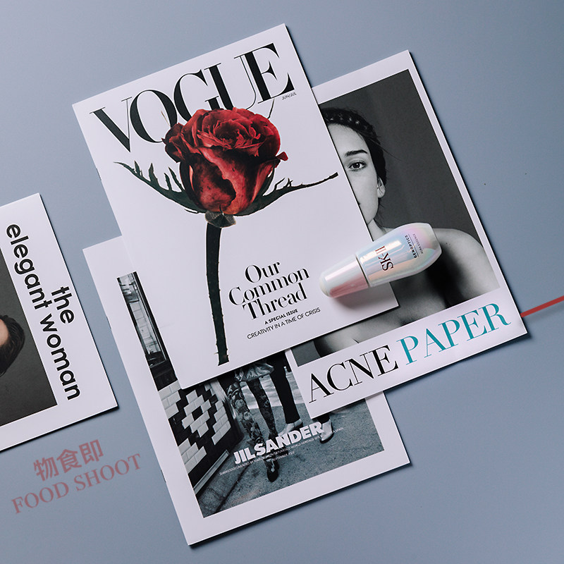 ins style photography props fashion light luxury magazine big brand pose book clothing still life background cloth decoration full color - Taobao