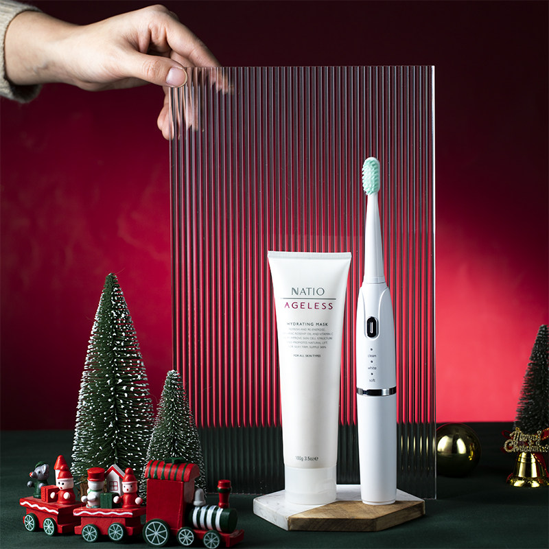 Photography acrylic plate photo cosmetics posing background cloth beauty perfume bottle shooting props transparent stripes