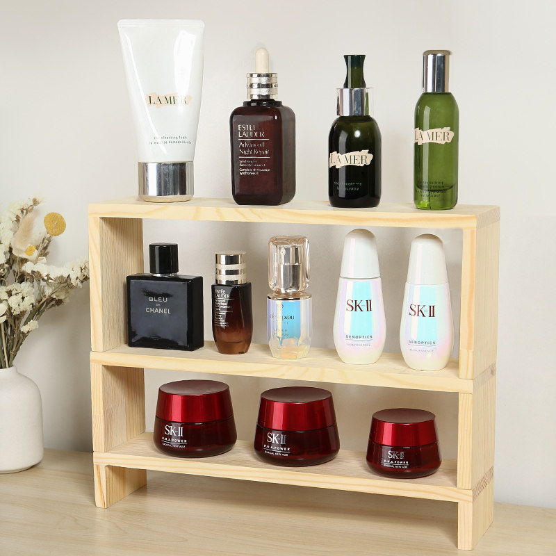 Blind Box Containing Show Shelf Doll Cabinet Blister Bubble Mater Wooden Multilayer Ladder Acrylic Model Display Case