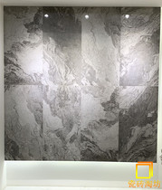 Dark gray whole body marble tile 600X1200 One stone multi-faceted TV background wall tile Living room non-slip floor tile